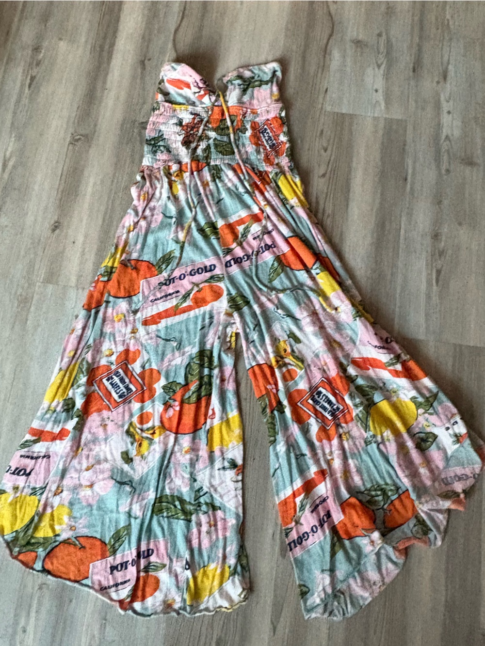 Urban Outfitters - Out from Under - Citrus Fruit Print Smocked Halter